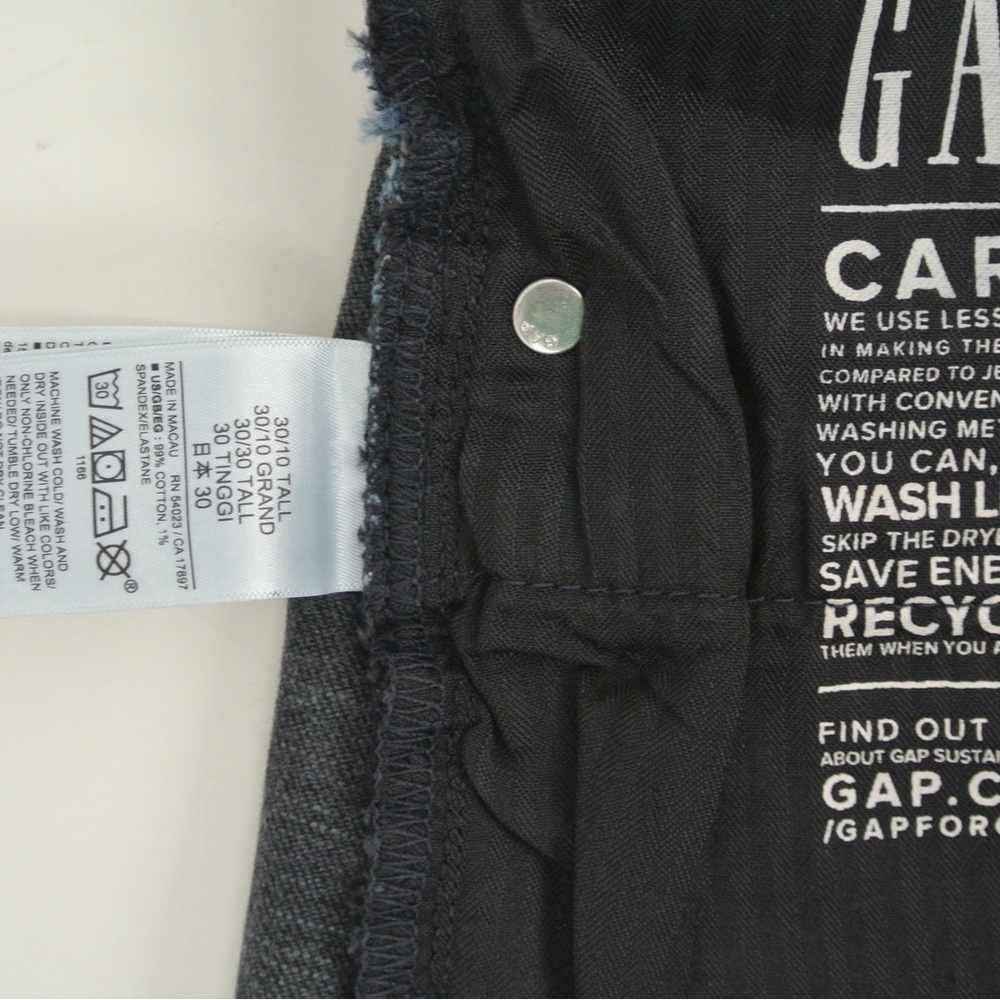 GAP ✨NWT✨High Waist 4” Girlfriend‎ Short 🖤Black & Dark Denim💙 - Picture 6 of 6